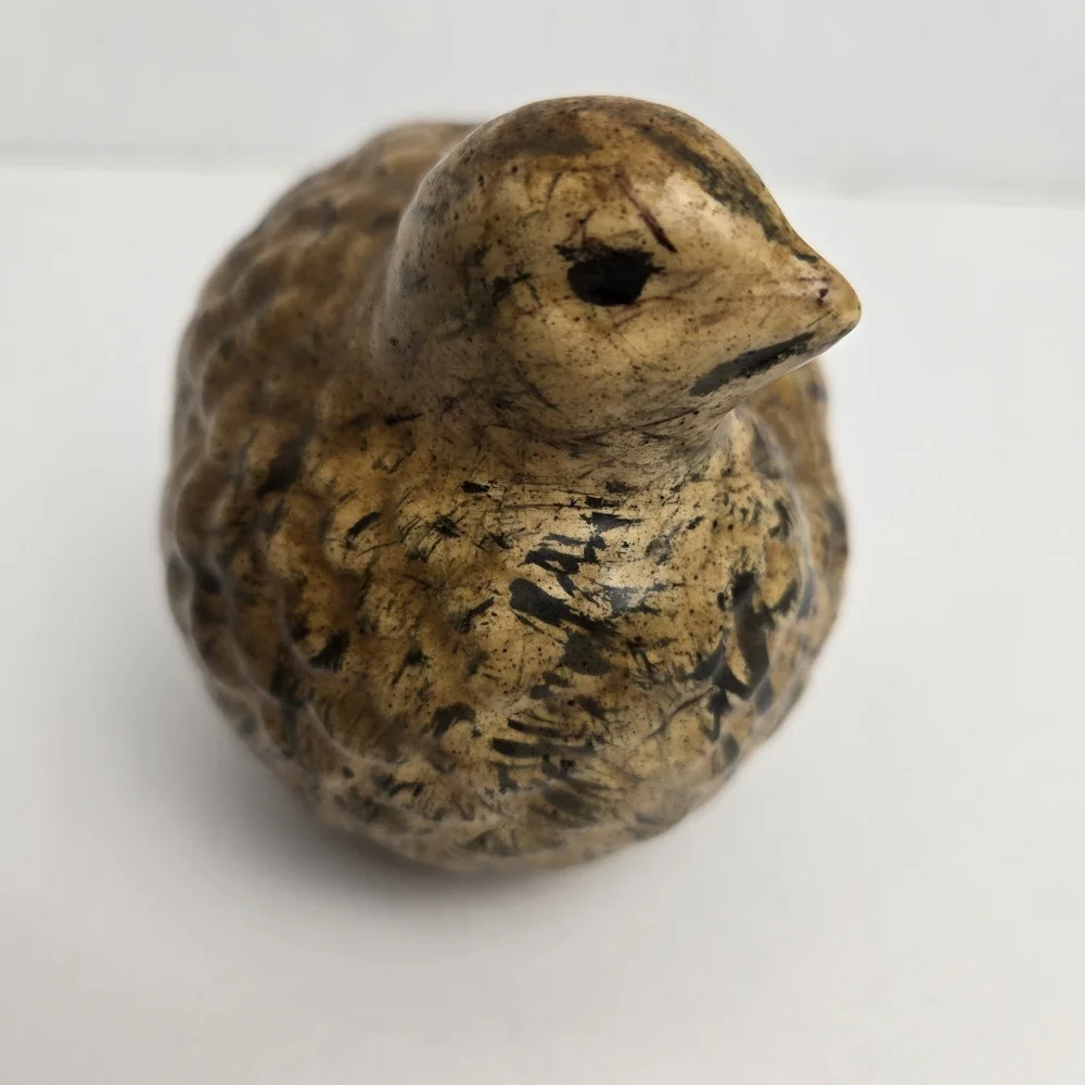 Vintage MCM 1966 Set Of 2 Hand Painted Art Pottery Pheasant Quail Bird Figures - Picture 14 of 16